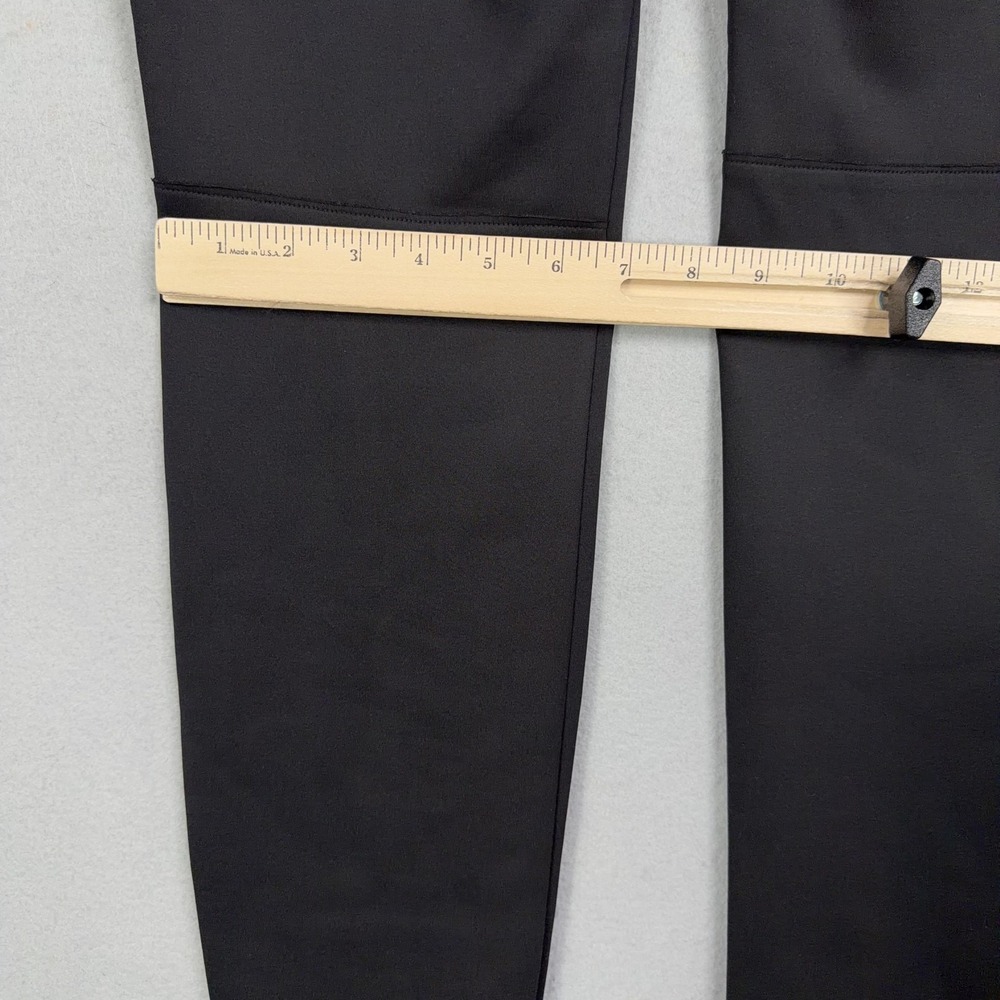 Elie Tahari Leggings Womens Medium Black Mid Rise Ankle Knit Side Stripe Stretch - Picture 8 of 12
